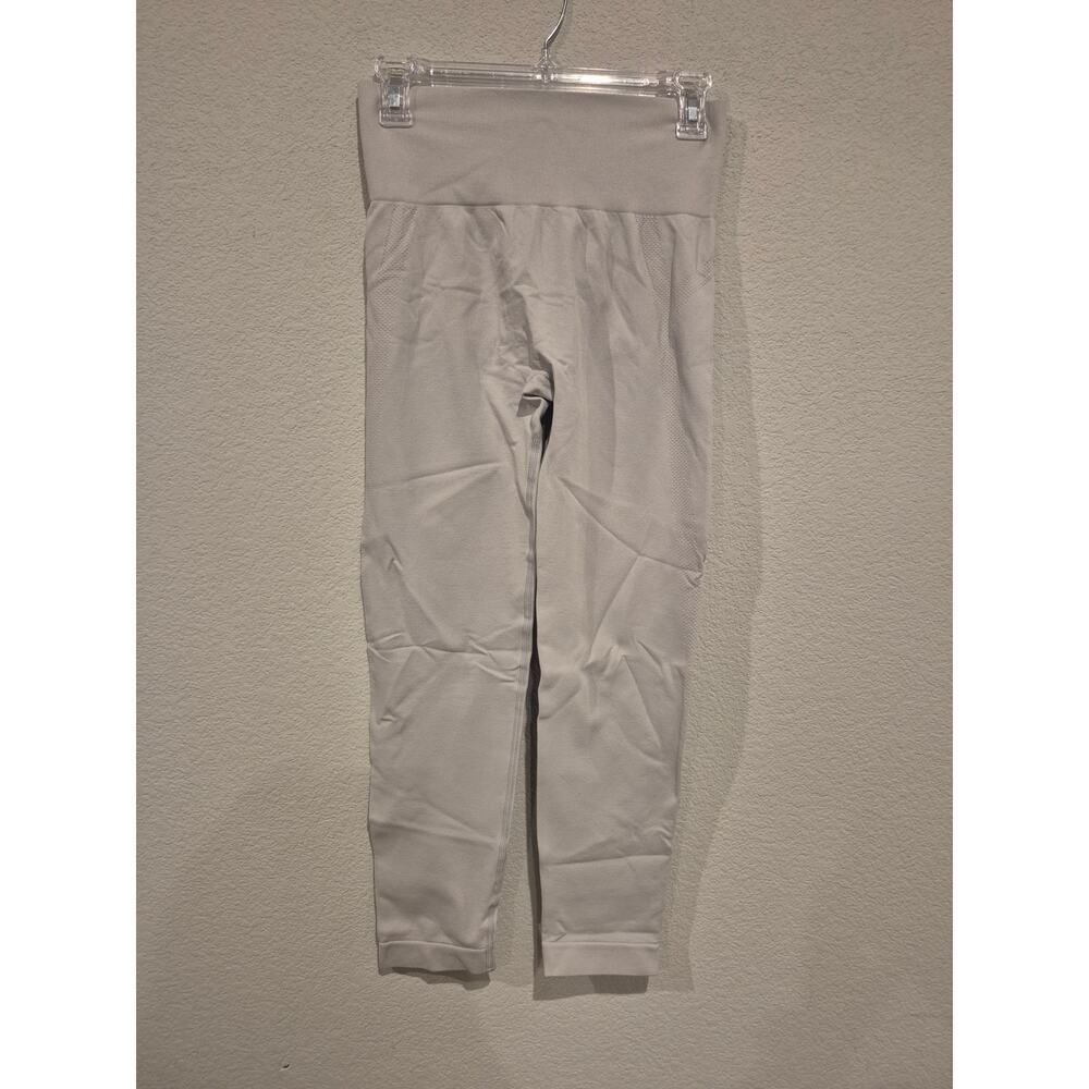 Halara Womens Seamless Flow High‎ Waisted Ruched Yoga Leggings Size L Grey NWT